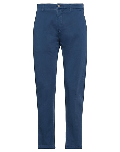 DEPARTMENT 5 Casual trouser Slate blue 97% Cotton, 3% Elastane