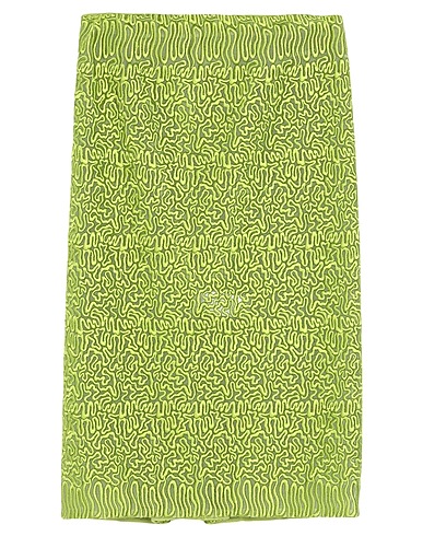 ERMANNO SCERVINO Midi skirt Lime green 97% Cotton, 3% Elastane