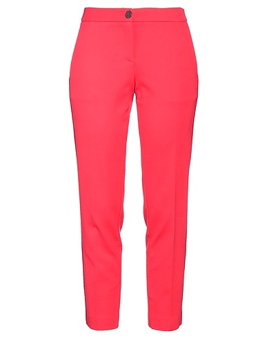 SEMICOUTURE Casual trouser Red 68% Viscose, 27% Polyamide, 5% Elastane