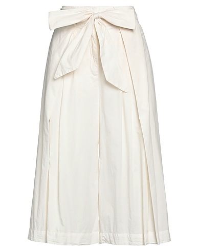MANILA GRACE Casual trouser Off white 100% Cotton