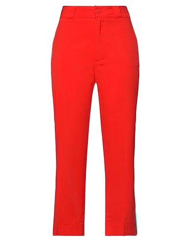MERCI ITALIA Casual trouser Red 97% Cotton, 3% Elastane