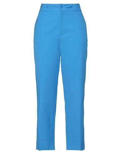 MERCI ITALIA Casual pants Azure 97% Cotton, 3% Elastane