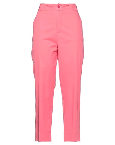 MERCI ITALIA Casual trouser Pink 97% Cotton, 3% Elastane