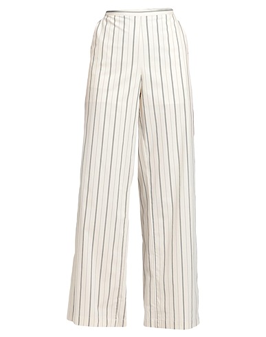 MA'COUTURE Pantalone Avorio 100% Cotone