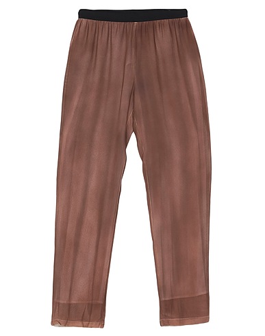 PIERANTONIO GASPARI Casual trouser Brown 100% Viscose