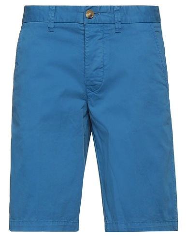 BLAUER. Shorts & Bermuda Azure 97% Cotton, 3% Elastane