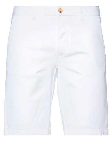 BLAUER. Shorts & Bermuda White 97% Cotton, 3% Elastane