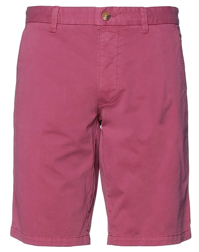 BLAUER. Shorts & Bermuda Mauve 97% Cotton, 3% Elastane