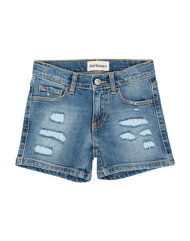 ROŸ ROGER'S Shorts jeans Blu 99% Cotone, 1% Elastan