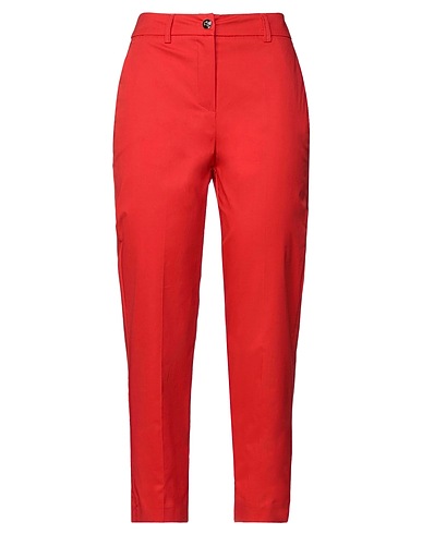GAëLLE Paris Casual trouser Red 98% Cotton, 2% Elastane