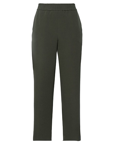 PT Torino Casual trouser Dark green 88% Polyester, 12% Elastane