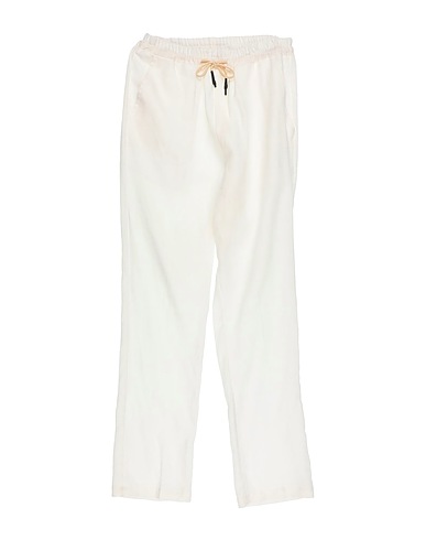 BRIAN RUSH Pantalone Bianco 80% Lino, 20% Cotone