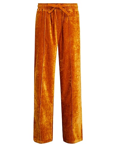 8 by YOOX Pantalone CHENILLE LOOSE-FIT TROUSERS
 Cammello 80% Cotone, 18% Poliestere, 2% Elastan