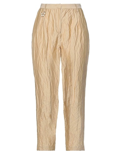 LORENA ANTONIAZZI Casual trouser Sand 76% Cotton, 13% Viscose, 11% Metal