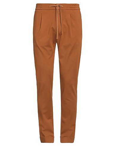 PAOLO PECORA Casual pants Tan 56% Viscose, 36% Polyamide, 8% Elastane