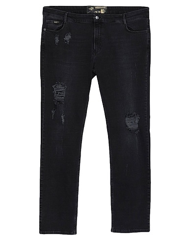 PLEIN SPORT Denim pants Black 98% Cotton, 2% Elastane
