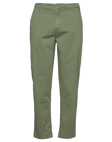 DONDUP Casual trouser Military green 96% Cotton, 4% Elastane