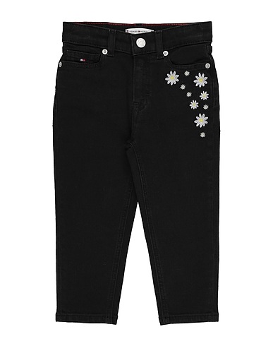 TOMMY HILFIGER Denim trousers Black 98% Cotton, 2% Elastane