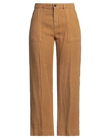 MASSIMO ALBA Casual trouser Camel 100% Linen