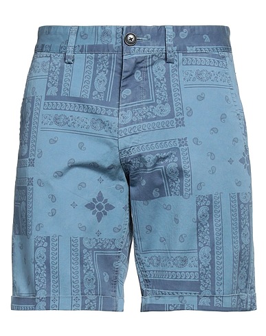 SUN 68 Shorts & Bermuda Slate blue 97% Cotton, 3% Elastane
