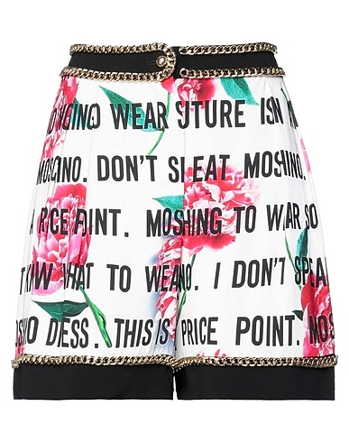 MOSCHINO Shorts & Bermuda White 94% Viscose, 6% Elastane
