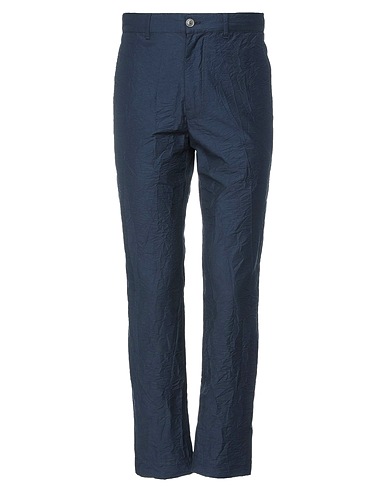GRIFONI Casual trouser Midnight blue 87% Cotton, 13% Polyester