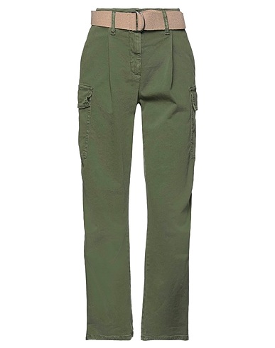 PLEASE Casual trouser Military green 97% Cotton, 3% Elastane