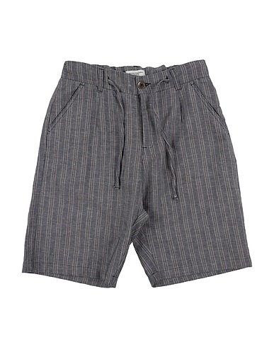 PAOLO PECORA Shorts & Bermuda Midnight blue 76% Cotton, 24% Linen