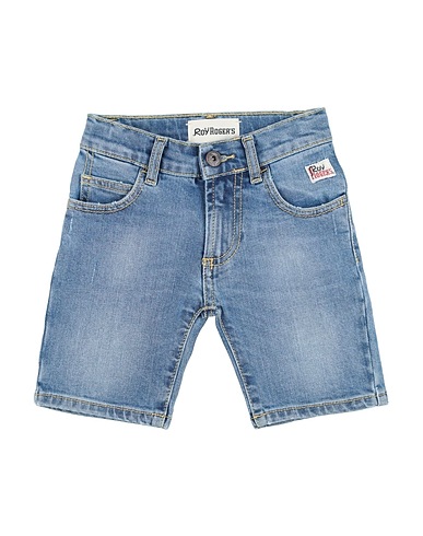 ROŸ ROGER'S Denim pants Blue 99% Cotton, 1% Elastane