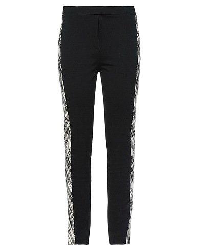 1-ONE Casual pants Black 69% Viscose, 25% Polyamide, 6% Elastane