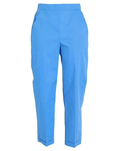19.70 NINETEEN SEVENTY Casual trouser Azure 100% Cotton