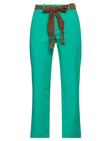ALYSI Pantalone Verde smeraldo 96% Cotone, 4% Elastan