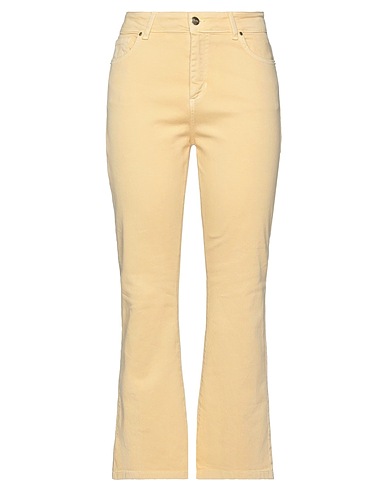 JIJIL Bootcut Jeans Pastel yellow 98% Cotton, 2% Elastane