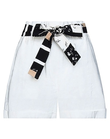 EIGHT by ACCESS FASHION Shorts & Bermuda White 80% Viscose, 20% Polyester