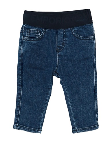 EMPORIO ARMANI Denim pants Blue 97% Cotton, 3% Elastane