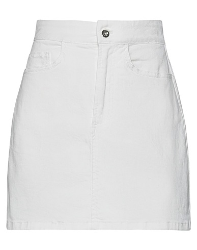 SUN 68 Gonna jeans Avorio 98% Cotone, 2% Elastan