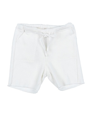 BABE & TESS Shorts & Bermuda White 70% Cotton, 19% Acrylic, 4% Elastane, 4% Synthetic fibers, 3% Viscose