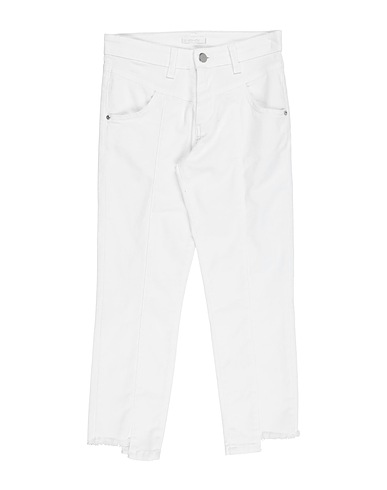 L:Ú L:Ú by MISS GRANT Denim trousers White 97% Cotton, 3% Elastane