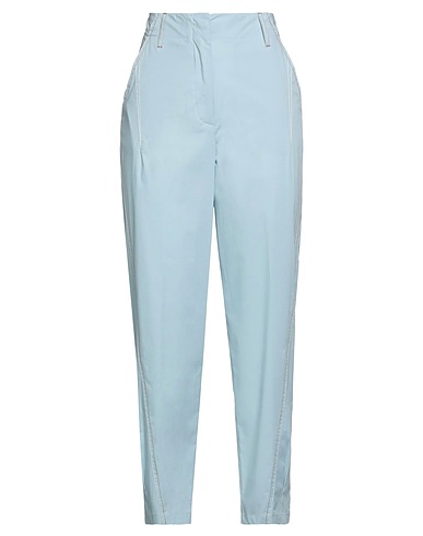 BEATRICE .B Casual trouser Sky blue 96% Cotton, 4% Elastane