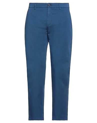 DEPARTMENT 5 Casual trouser Slate blue 97% Cotton, 3% Elastane