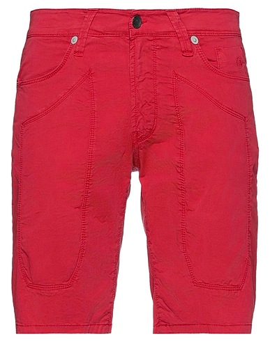 JECKERSON Shorts & Bermuda Red 97% Cotton, 3% Elastane