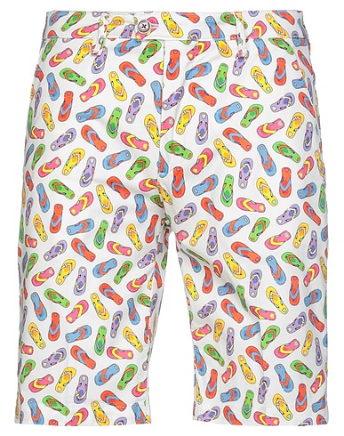 BARONIO Shorts & Bermuda White 98% Cotton, 2% Elastane