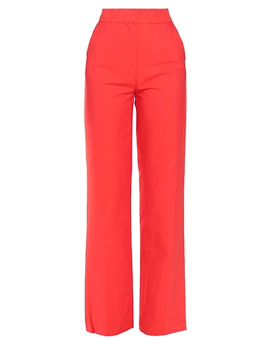 ERIKA CAVALLINI Casual pants Red 66% Viscose, 34% Cotton