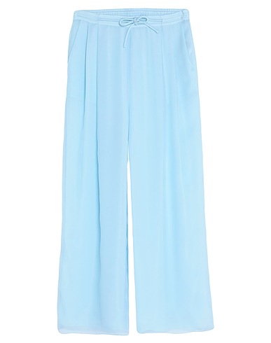 EMPORIO ARMANI Pantalone Celeste 77% Seta, 23% Poliammide