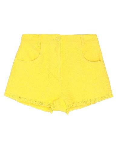 MSGM Shorts & Bermuda Giallo 79% Cotone, 13% Viscosa, 6% Lino, 2% Poliammide