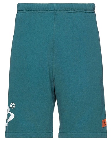 HERON PRESTON Shorts & Bermuda Deep jade 100% Cotton