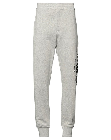 MCQUEEN Casual trouser Grey 100% Cotton, Elastane