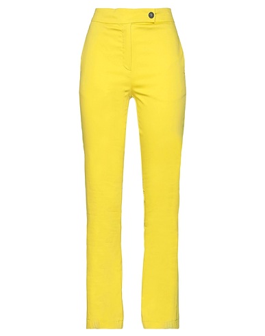 BEATRICE .B Casual trouser Lime green 64% Cotton, 32% Polyamide, 4% Elastane