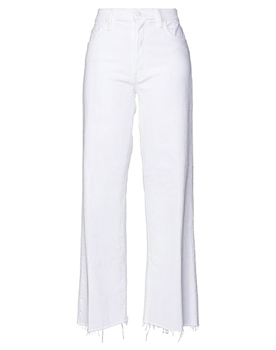 MOTHER Denim pants White 98% Cotton, 2% Elastane