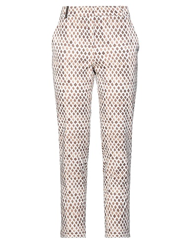 PESERICO Casual trouser White 98% Cotton, 2% Elastane